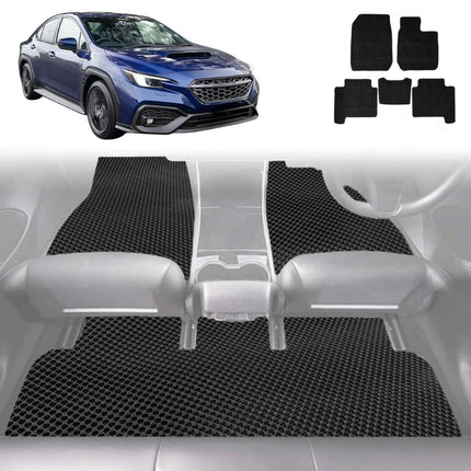 6D Diamond Car Floor Mats for Subaru WRX 2022 - Current Manual - Custom-Fit Carpet Liner