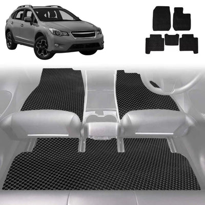 6D Diamond Car Floor Mats for Subaru XV 2012 - 2017 (GP) - Custom-Fit Carpet Liner
