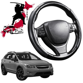 Black Samurai Segmented Steering Wheel Cover for Subaru XV 2012 - 2017 (GP)
