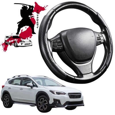Black Samurai Segmented Steering Wheel Cover for Subaru XV 2017 - 2022 (GT)