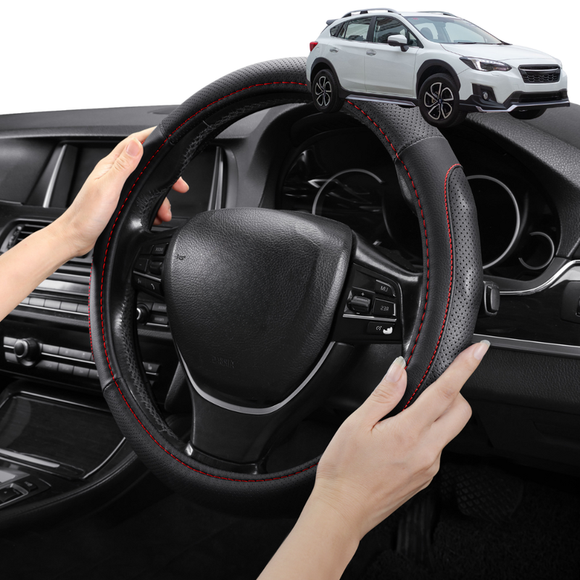 Steering Wheel Cover Pro Extra Layer for Subaru XV 2017-2022 (GT) - Breathable & Anti-Slip - Circle 38 cm