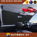 Front Windscreen Sun Shade for Suzuki Baleno 2015 - Current EW - Standard 150 x 85 cm - Black-1