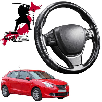 Black Samurai Segmented Steering Wheel Cover for Suzuki Baleno 2015 - Current EW