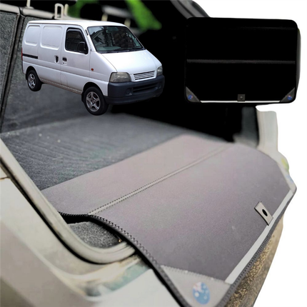 Rear Cargo Boot Bumper Protector for Suzuki Carry 1999 - 2013 - XL (98 x 55) - Black