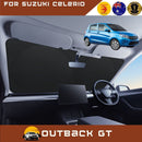 Front Windscreen Sun Shade for Suzuki Celerio 2014 - 2017 - Standard 150 x 85 cm - Black-1