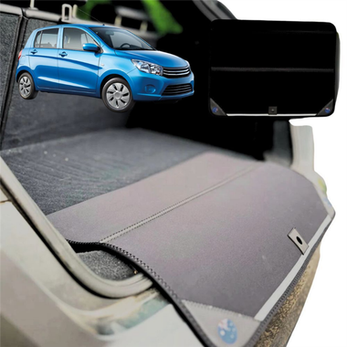 Rear Cargo Boot Bumper Protector for Suzuki Celerio 2014 - 2017 - Standard (72 x 55) - Black