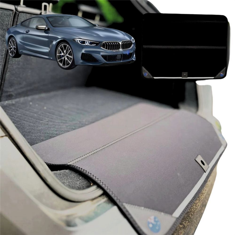 Rear Cargo Boot Bumper Protector for BMW 8 Series 2018 - Current Gran Coupe (G16) - Standard (72 x 55) - Black