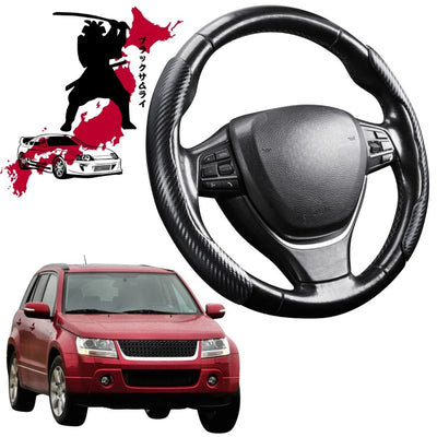 Black Samurai Segmented Steering Wheel Cover for Suzuki Grand Vitara 2005 - 2015 (5-Door) SQ, JT