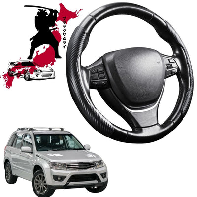 Black Samurai Segmented Steering Wheel Cover for Suzuki Grand Vitara 2015 - 2019 JT
