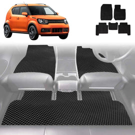 6D Diamond Car Floor Mats for Suzuki Ignis 2016 - Current MF - Custom-Fit Carpet Liner