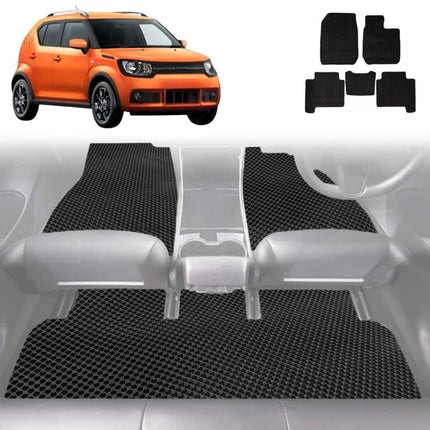 6D Diamond Car Floor Mats for Suzuki Ignis 2016 - Current MF - Custom-Fit Carpet Liner