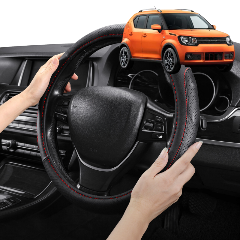 Steering Wheel Cover Pro Extra Layer for Suzuki Ignis 2016 - Current MF - Breathable & Anti-Slip - Circle 38 cm