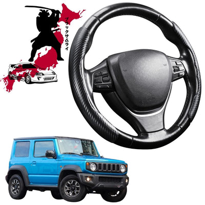 Black Samurai Segmented Steering Wheel Cover for Suzuki Jimny 1981 - 1998 (SJ30/SJ40/JA/JB)