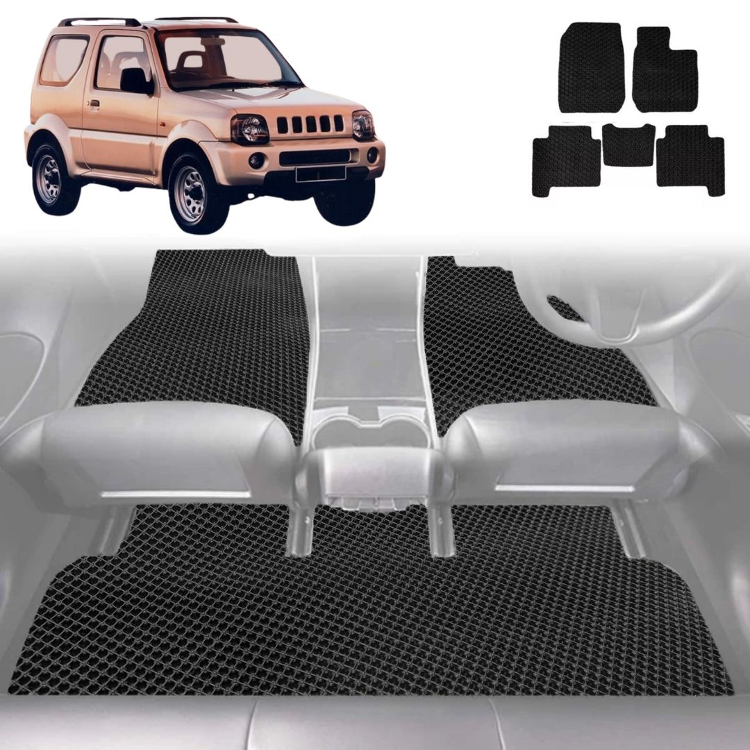 6D Diamond Car Floor Mats for Suzuki Jimny 1998 - 2018 JB - Custom-Fit Carpet Liner