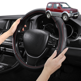 Steering Wheel Cover Pro Extra Layer for Suzuki Jimny 1998-2018 JB - Breathable & Anti-Slip - Circle 38 cm
