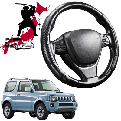 Black Samurai Segmented Steering Wheel Cover for Suzuki Jimny 2018 - Current Auto