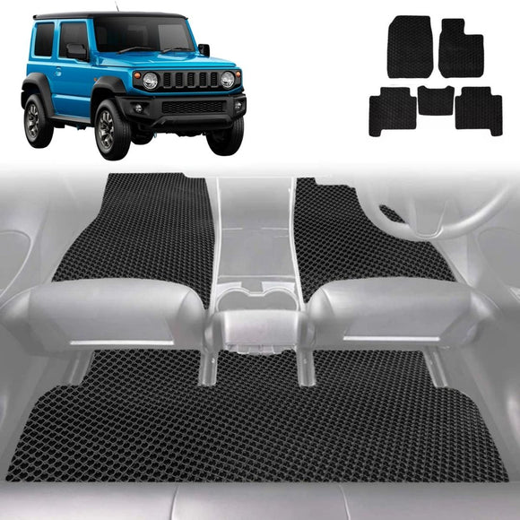 6D Diamond Car Floor Mats for Suzuki Jimny 2018 - Current Manual - Custom-Fit Carpet Liner