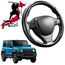 Black Samurai Segmented Steering Wheel Cover for Suzuki Jimny 2018 - Current Manual-1