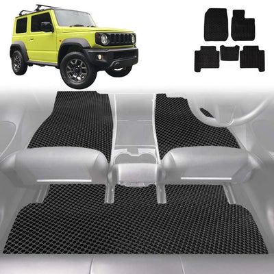 6D Diamond Car Floor Mats for Suzuki Jimny XL Auto 2023 - Current (GLX) - Custom-Fit Carpet Liner