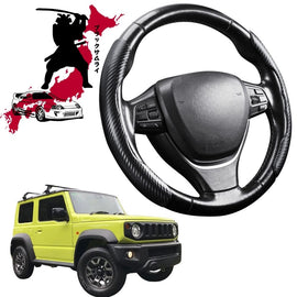 Black Samurai Segmented Steering Wheel Cover for Suzuki Jimny XL Auto 2023 - Current (GLX)