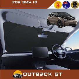 Front Windscreen Sun Shade for BMW i3 2014 - 2021 (I01) - Standard 150 x 85 cm - Black