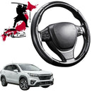 Black Samurai Segmented Steering Wheel Cover for Suzuki S-Cross 2014 - 2021 JY-1