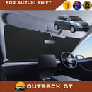Front Windscreen Sun Shade for Suzuki Swift 2004 - 2010 (Manual) - Standard 150 x 85 cm - Black-1