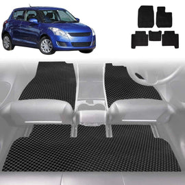 6D Diamond Car Floor Mats for Suzuki Swift 2011 - 2017 (FZ) - Custom-Fit Carpet Liner