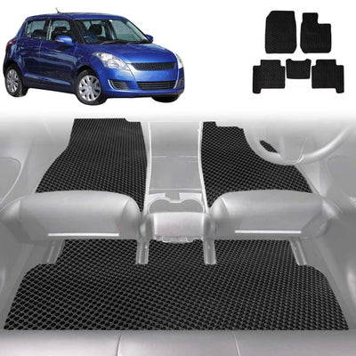 6D Diamond Car Floor Mats for Suzuki Swift 2011 - 2017 (FZ) - Custom-Fit Carpet Liner