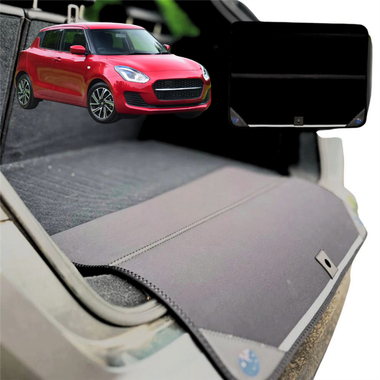 Rear Cargo Boot Bumper Protector for Suzuki Swift 2017 - 2024 (FZ, AZ) - Standard (72 x 55) - Black