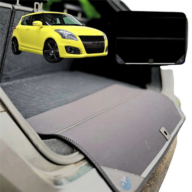 Rear Cargo Boot Bumper Protector for Suzuki Swift Sport 2012 - 2017 (FZ) - Standard (72 x 55) - Black