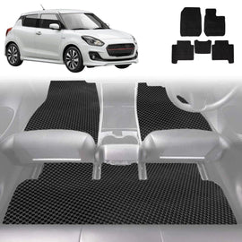 6D Diamond Car Floor Mats for Suzuki Swift Sport 2017 - Current (AZ) - Custom-Fit Carpet Liner