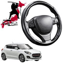Black Samurai Segmented Steering Wheel Cover for Suzuki Swift Sport 2017 - Current (AZ)-1
