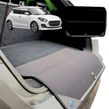 Rear Cargo Boot Bumper Protector for Suzuki Swift Sport 2017 - Current (AZ) - Standard (72 x 55) - Black