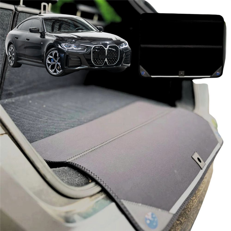 Rear Cargo Boot Bumper Protector for BMW i4 Gran coupe 2022 - Current (G26) - Standard (72 x 55) - Black