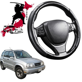 Black Samurai Segmented Steering Wheel Cover for Suzuki Vitara 1998 - 2005 (FT/GT)