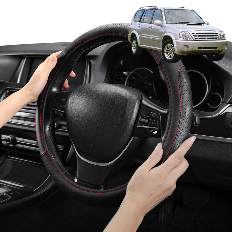 Steering Wheel Cover Pro Extra Layer for Suzuki Vitara 2005-2015 - Breathable & Anti-Slip - Circle 38 cm