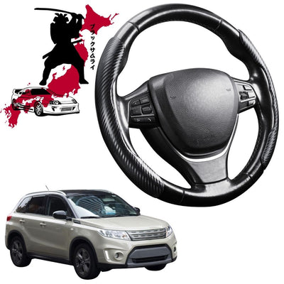 Black Samurai Segmented Steering Wheel Cover for Suzuki Vitara 2015 - Current (LY)