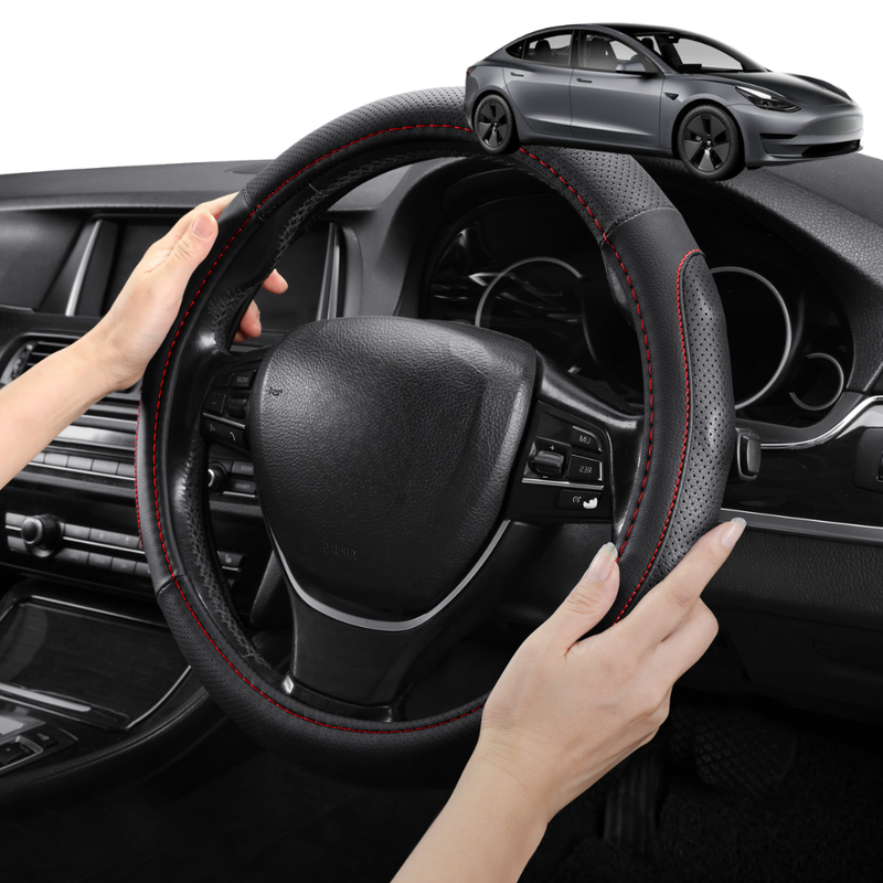 Steering Wheel Cover Pro Extra Layer for Tesla Model 3 2017 - 2023 - Breathable & Anti-Slip