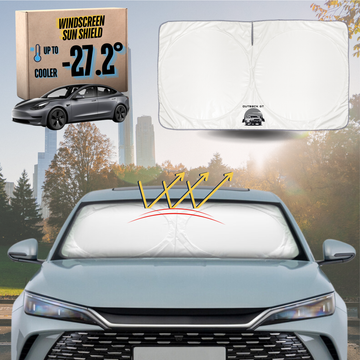 Front Windscreen Sun Shade for Tesla Model 3 2017 - 2023 - Standard 150 x 85 cm