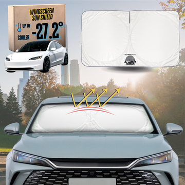 Front Windscreen Sun Shade for Tesla Model 3 2024 - Current (Highlander) - Standard 150 x 85 cm