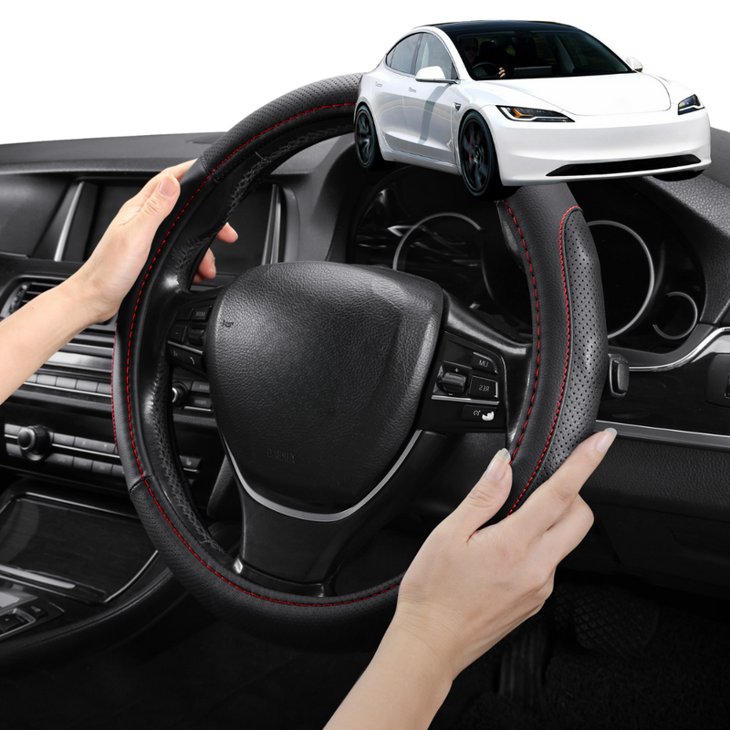 Steering Wheel Cover Pro Extra Layer for Tesla Model 3 2024 - Current (Highlander) - Breathable & Anti-Slip