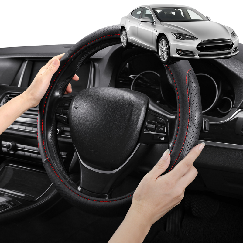 Steering Wheel Cover Pro Extra Layer for Tesla Model S 2014 - 2021 - Breathable & Anti-Slip