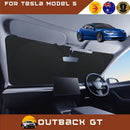 Front Windscreen Sun Shade for Tesla Model S 2022 - Current - Standard 150 x 85 cm - Black-1