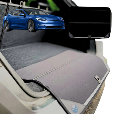 Rear Cargo Boot Bumper Protector for Tesla Model S 2022 - Current - XL (98*55) - Black