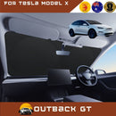 Front Windscreen Sun Shade for Tesla Model X 2015 - Current - Standard 150 x 85 cm - Black-1