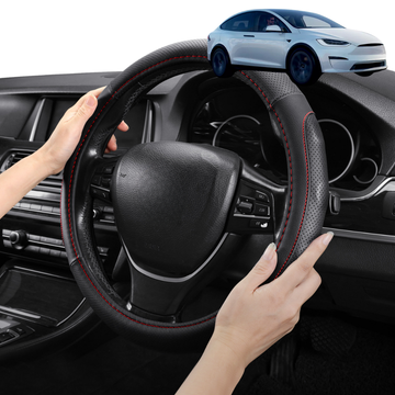 Steering Wheel Cover Pro Extra Layer for Tesla Model X 2015 - Current - Breathable & Anti-Slip - Circle 38 cm