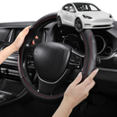 Steering Wheel Cover Pro Extra Layer for Tesla Model Y 2022 - Current - Breathable & Anti-Slip - D-Shape 38 cm-1
