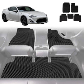 6D Diamond Car Floor Mats for Toyota 86 2012 - 2021 - Custom-Fit Carpet Liner
