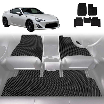 6D Diamond Car Floor Mats for Toyota 86 2012 - 2021 - Custom-Fit Carpet Liner